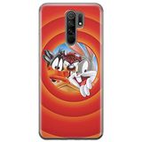 ERT GROUP mobiel telefoonhoesje voor Xiaomi REDMI 9 origineel en officieel erkend Looney Tunes patroon 002 optimaal aangepast aan de vorm van de mobiele telefoon, hoesje is gemaakt van TPU