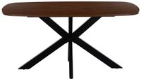 Giga Meubel Eettafel Jaimy - Walnoot - Deens Ovaal - 160 x 90 x 76 cm