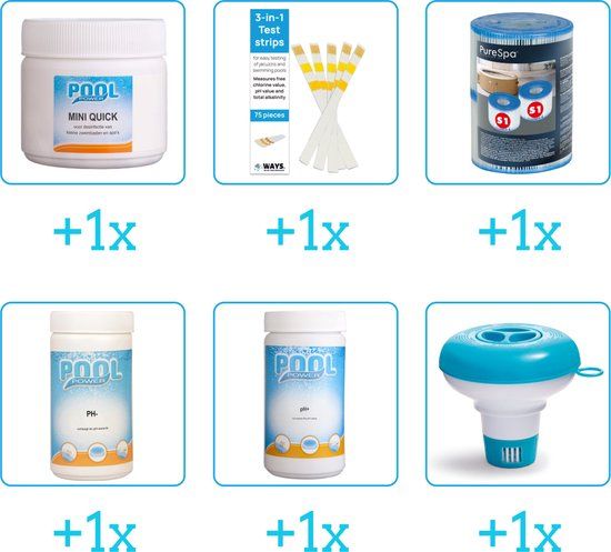 Zwembad Onderhoudsset - Startersset (6-delig) - Pool Power