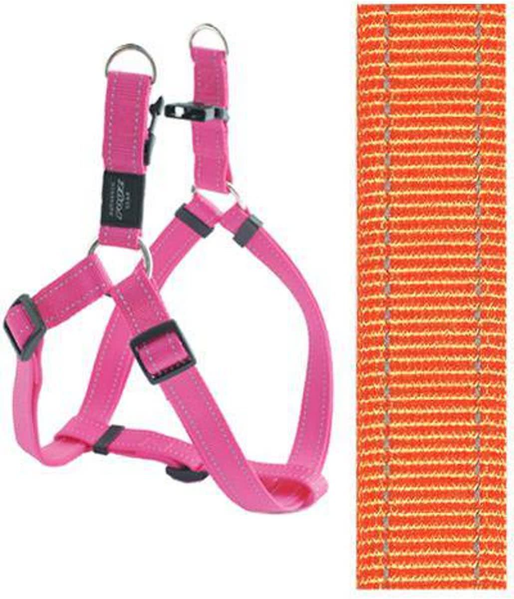 ROGZ FOR DOGS Lumberjack Step-In Hondentuig - 25 mm x 67-103 cm - Oranje