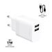 FIXED FIXC17N-2UC-WH chargeur pour appareils mobiles Universel Blanc AC Intérieur