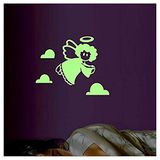 Ambiance Sticker Kinderen lichtgevende engelfiguur, 25 x 20 cm