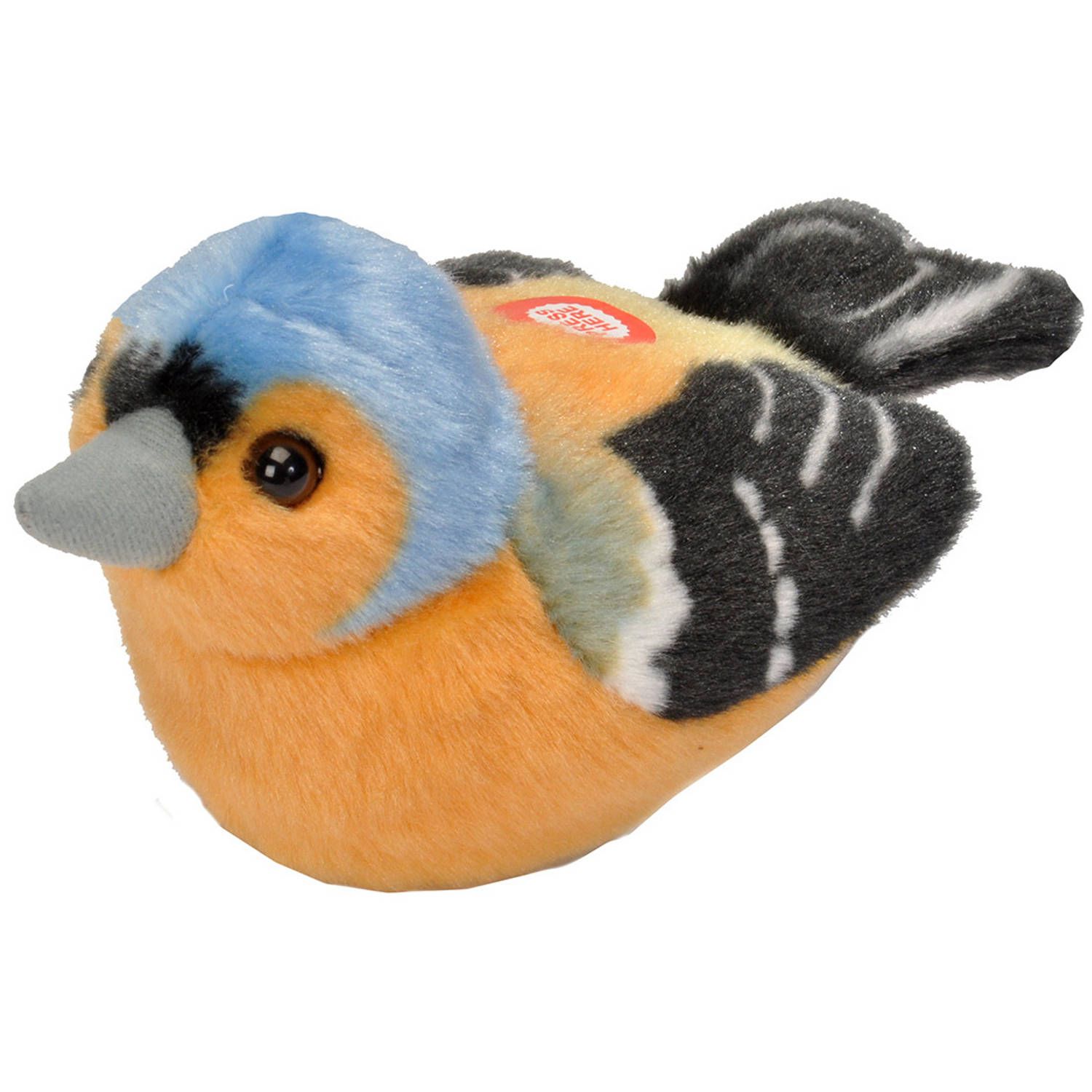 Wild Republic Knuffel Vink Met Geluid 16 Cm Pluche Oranje/blauw