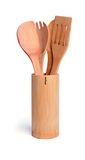 Excelsa Oriented Gereedschapsset met gereedschapshouder, bamboe, bruin, lengte 30 cm, 5 stuks