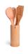 Excelsa Oriented Gereedschapsset met gereedschapshouder, bamboe, bruin, lengte 30 cm, 5 stuks