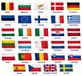 Merkloos EU vlaggen pakket - 28 Europese landen vlaggen van 90 x 150 cm - Polyester