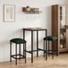 Maison Exclusive - 2 tabourets de bar, vert foncé, 40 x 32 x 64 cm, en matériau composite bois
