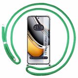 Tumundosmarphone Beschermhoes voor Realme 11 Pro / 11 Pro+ Plus, met trekkoord, transparant