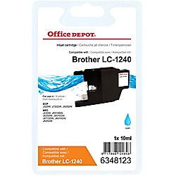 Office Depot Compatible Brother LC 1240 C Inkt Cartridge Cyaan