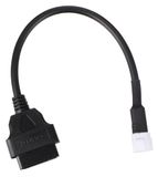 SIXTOL MECHANIC CABLE 13 | OBD-II adapter 3-pin naar 16-pin | compatibel met Yamaha | Motorfietsdiagnosekabel