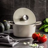 Fissler Moments Casserole - Fonte - Ivoire Blanc - 20cm