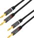 Logilink CA1210 Audio Aansluitkabel 3.0 m Zwart Afgeschermd, Kleurcodering