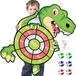 OEM Allecto plus Thema-dartbord voor kinderen met dinosaurusmotief en 6 ballen, speelgoed en feestspelletjes voor buiten, dartwerpspel cadeau, 73 cm