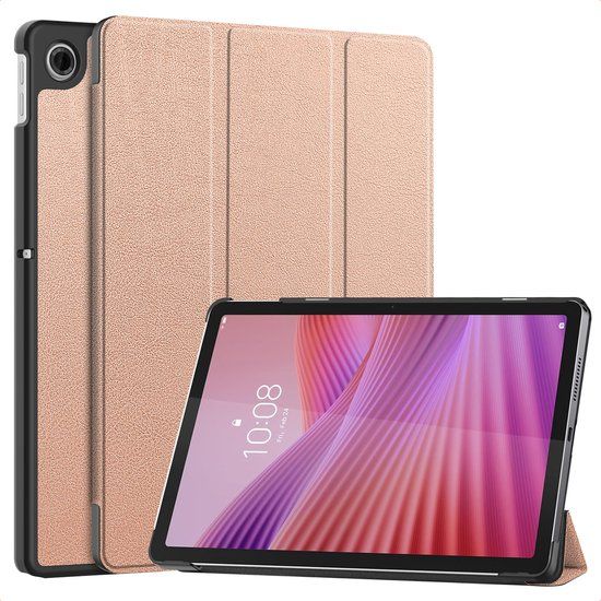 imoshion Tablet Hoes - Geschikt voor Lenovo Tab (2025) - Trifold Bookcase - Rosé goud