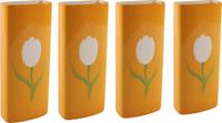 Svenska Living Radiatorbak luchtbevochtiger/waterverdamper - 4 st - 20 x 8 cm - porselein