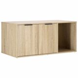 vidaXL Kattenkrat Meubel Sonoma Eiken 100 x 49 x 45 cm Bewerkt hout