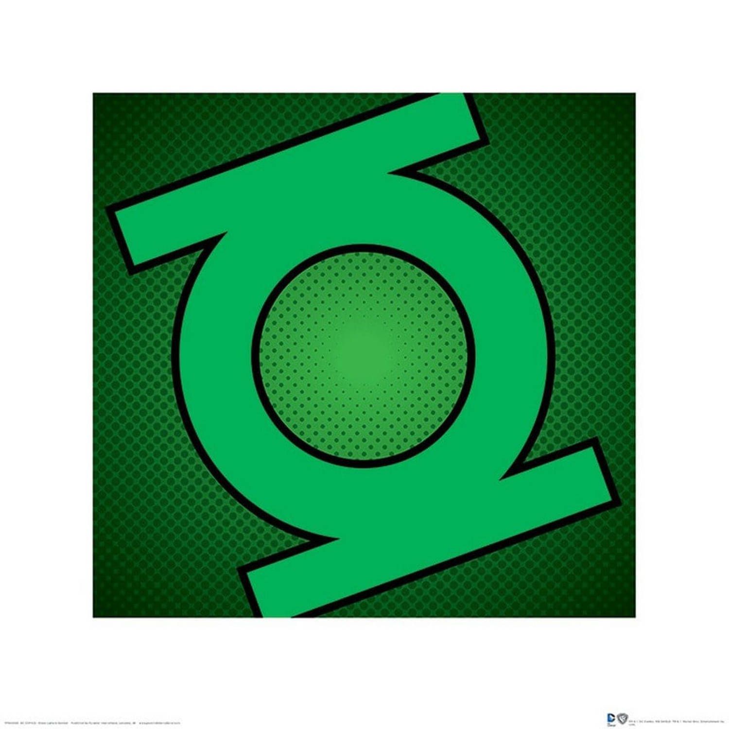 Pyramid DC Comics Green Lantern Symbol Art Print 40x40cm