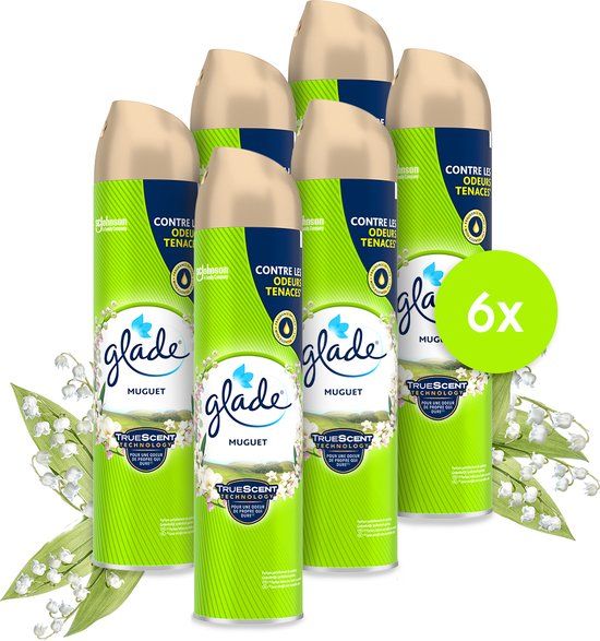 GLADE AEROSOL MUGUET - 6 stuks