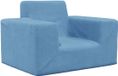 vidaXL Banc pour enfants peluche douce bleu