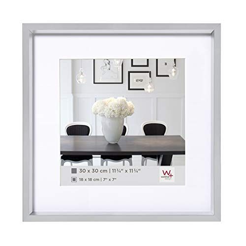 Walther Design ES220S Steel Style Bilderrahmen 20x20 cm, silber