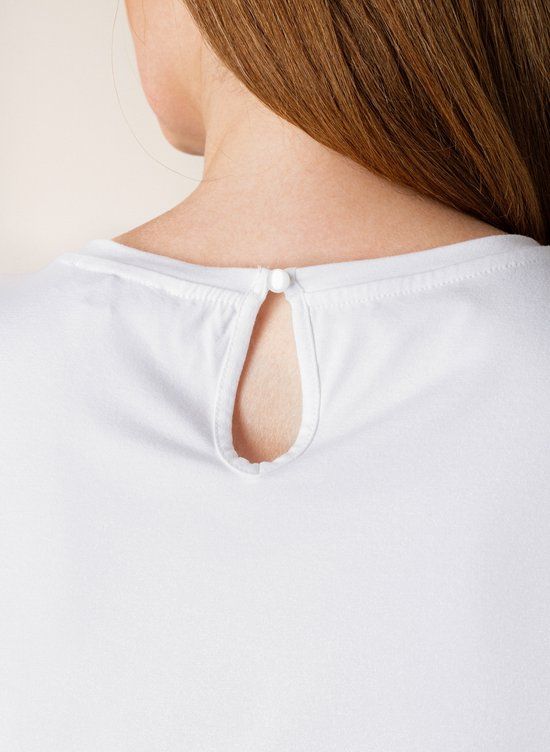 BASE LEVEL CURVY Yasmina Top - White