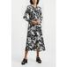 French Connection Deon Delph Drape Drs Noir/crème Taille : 6