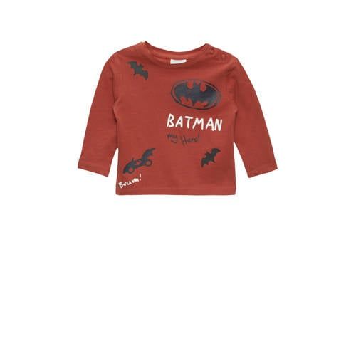 s.Oliver baby Batman longsleeve - rood/zwart/wit