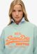 Superdry Vintage Logo Neon sweatshirt met losse pasvorm Dames Truien Harbour Grey Katoen/Polyester