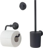 Tiger Urban Toiletaccessoireset - Zwart - Toiletborstel, Toiletrolhouder & Handdoekhaak