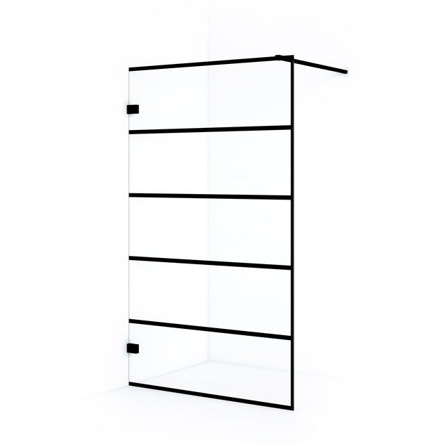 Maxaro Inloopdouche Diamond 120cm Zwart
