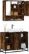 Maison Exclusive - Ensemble de meubles de salle de bain 2 pièces en bois composite chêne fumé