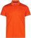 CMP Piqué polo oranje polyester piqué stof van 160 g korte mouw polokraag effen mannen S 39T5807