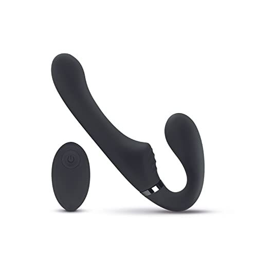 No-Parts Avery Strapless Strapon Vibrating Dildo 22 cm - Black