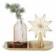 Bloomingville Plateau de service carré Classique Or Verre 220x220x21mm