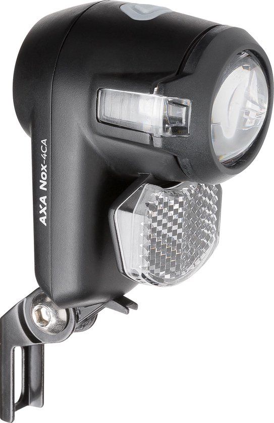AXA Nox City 12 Lux - Fietslamp voorlicht - LED Koplamp - Zwart