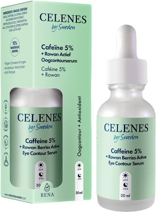 Celenes by Sweden Caffe&#239;ne Solution 5% - Serums - Anti wallen en donkere kringen - 30ml