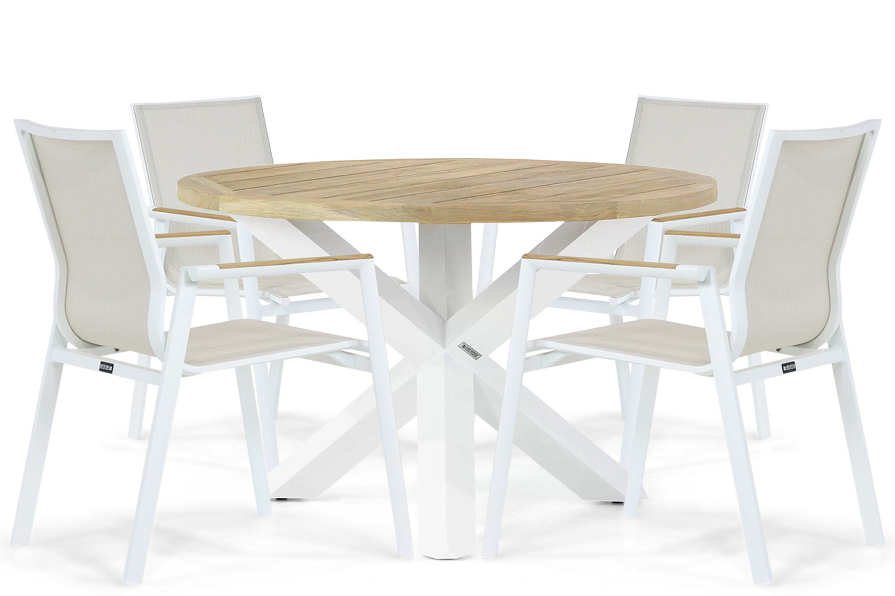 Lifestyle Garden Furniture Lifestyle Fiora/Wellington 120 cm dining tuinset 5-delig
