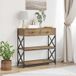 Console Table With Drawer - Entrance Table - Artisan Oak 75 X 28 X 75 Cm