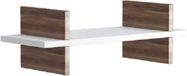 homemaniac Homemania Norma Wandrek 50x20x15 cm Wit/Houtkleurig