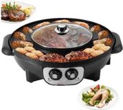 Happyment Happiq Koreaanse BBQ/Hotpot - Zwart - Koreaanse Grill - Inclusief Deksel