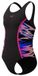 Speedo H-Boom Splice Muscleback 1 Piece Meisjes Sportbadpak - Zwart/Roze