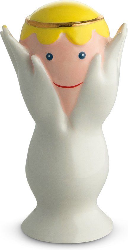 Alessi Kerstfiguur Happy Eternity Baby - Angelo Miracolo - AGJ01/3 - Wit Porselein