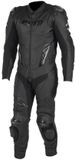 MOTOBLOUZ CARL Leren Motorpak Heren, Geventileerd, AA Gecertificeerd, Zwart XXXL