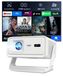 Merkloos Beamer Smart beamer - 720p native - 1080p en 4K-ondersteuning - Android 14 - Wifi 6 - Bluetooth 5.4