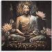 Mauro Ferretti Décoration murale peinture sur toile Buddha A