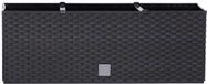 Prosperplast Plantenbak Rato - antraciet - 80x33x32 cm - bloembak met water irrigatiesysteem