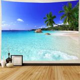 Ulticool - Strand Natuur Zee Eiland Palmboom - Wandkleed - 200x150 cm