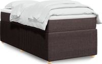 Maison Exclusive - Sommier à lattes de lit avec matelas Marron foncé 90x200 cm