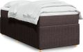 Maison Exclusive - Sommier à lattes de lit avec matelas Marron foncé 90x200 cm