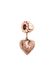PURELEI Bedeltje LEI Vintage Heart Roségoud Staal